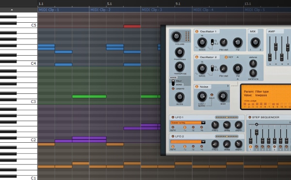 Creatividad infinita con compatibilidad MIDI y VSTi