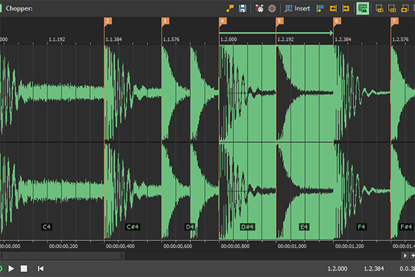 Segmenta, reorganiza y remezcla loops con gran facilidad
