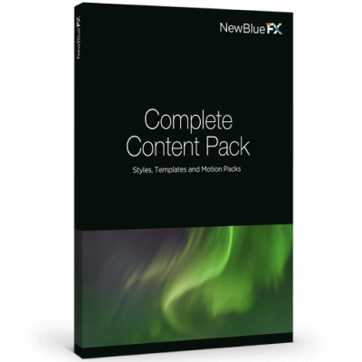 NewBlue Complete Content Pack