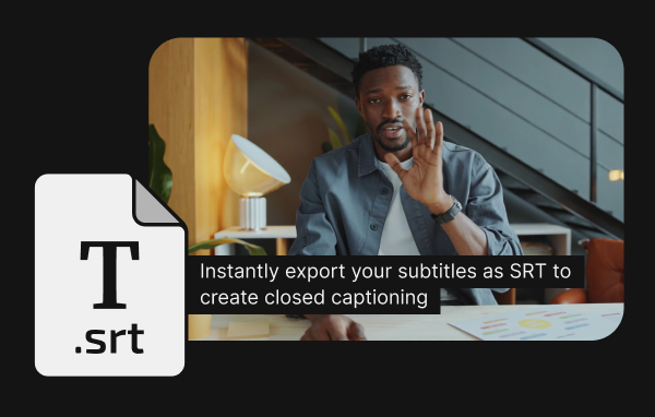 Exportación SRT para subtítulos